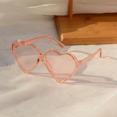 Pink Retro Heart Sunglasses