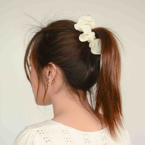 Creamy Velvet Scrunchie