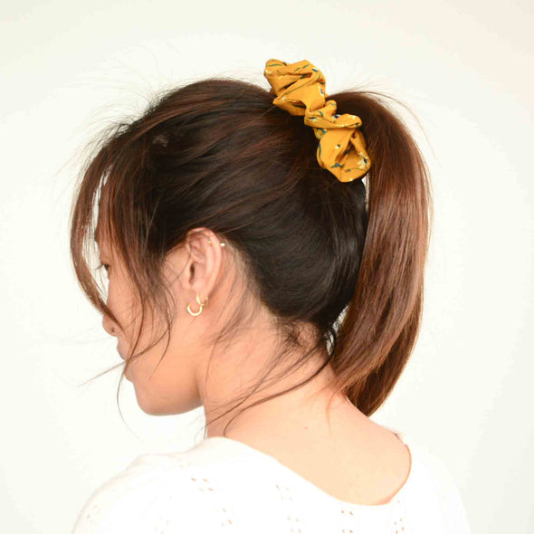 Turmeric Daisy Scrunchie