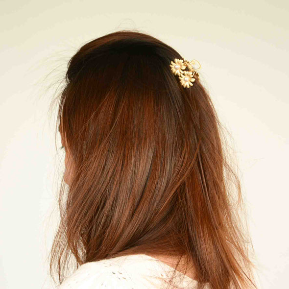 Small Sunflower Hair Claw