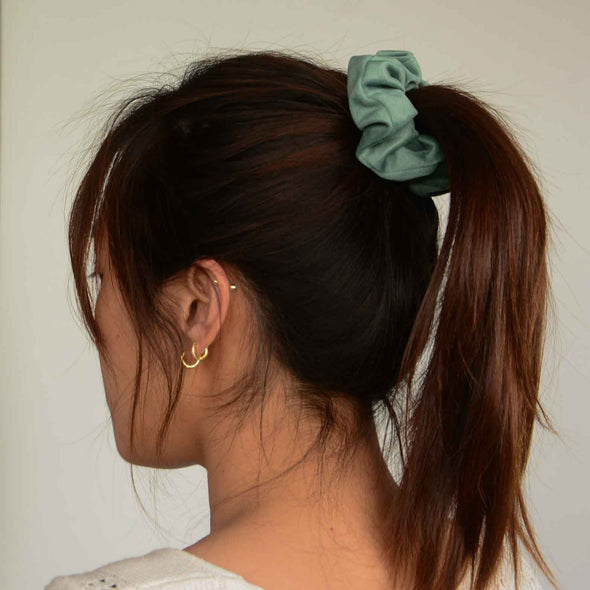Sea Green Brushed Scrunchie