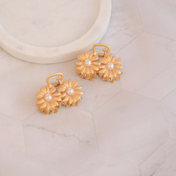 Small Sunflower Hair Claw