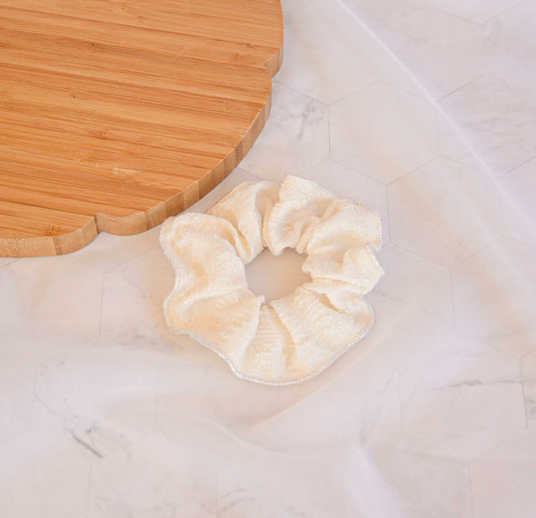 Creamy Velvet Scrunchie