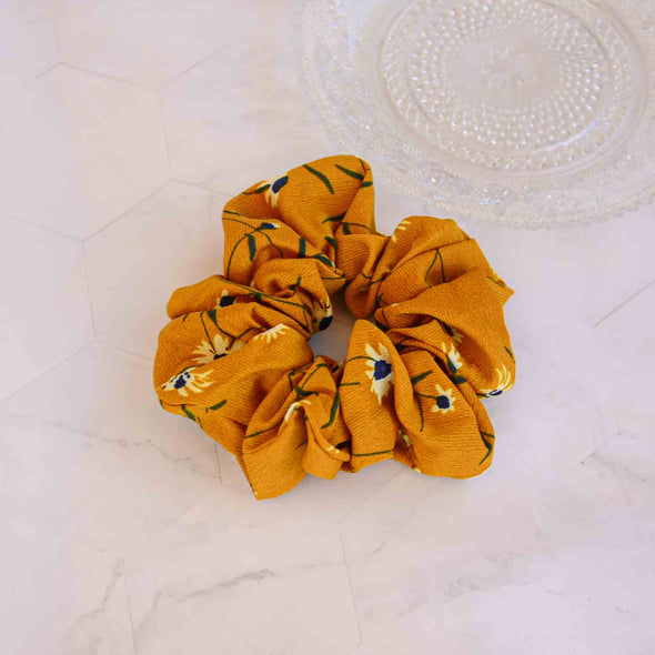 Turmeric Daisy Scrunchie