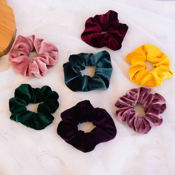 Deep Pink Plush Scrunchie