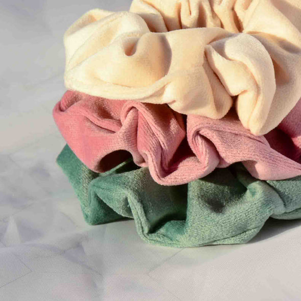 Pink Brushed Scrunchie