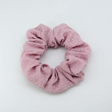 Pink Texture Scrunchie